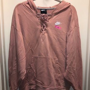 Nike lace up sweatshirt